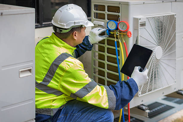 Professional Hvac technician working in Columbus, IN